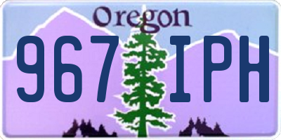 OR license plate 967IPH