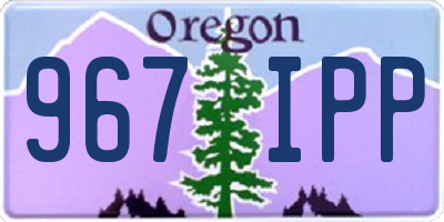 OR license plate 967IPP