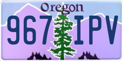 OR license plate 967IPV