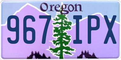 OR license plate 967IPX