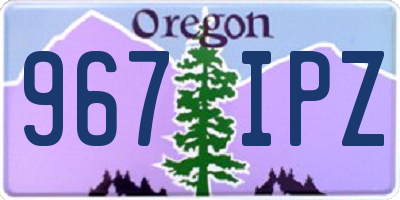 OR license plate 967IPZ