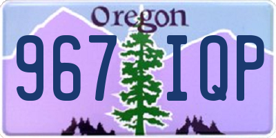 OR license plate 967IQP