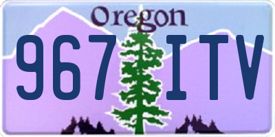 OR license plate 967ITV