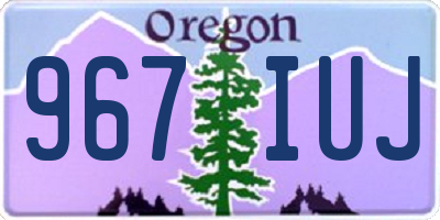 OR license plate 967IUJ