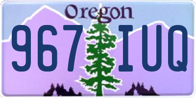 OR license plate 967IUQ