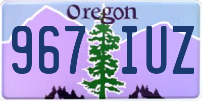 OR license plate 967IUZ