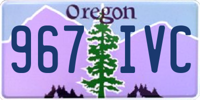 OR license plate 967IVC