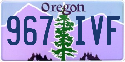 OR license plate 967IVF