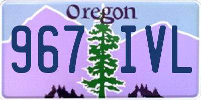OR license plate 967IVL