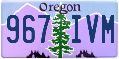 OR license plate 967IVM