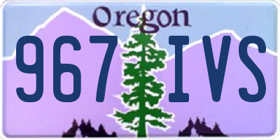 OR license plate 967IVS