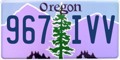 OR license plate 967IVV