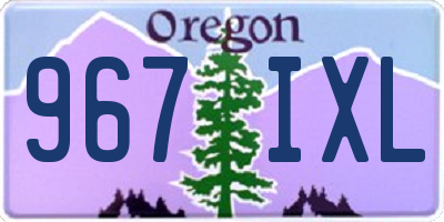 OR license plate 967IXL
