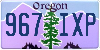 OR license plate 967IXP