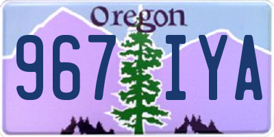 OR license plate 967IYA