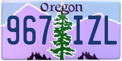 OR license plate 967IZL