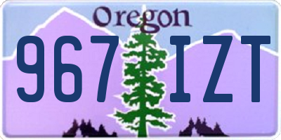 OR license plate 967IZT