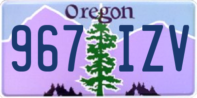 OR license plate 967IZV