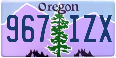 OR license plate 967IZX