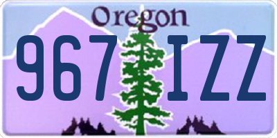 OR license plate 967IZZ