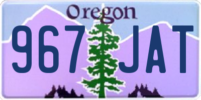 OR license plate 967JAT