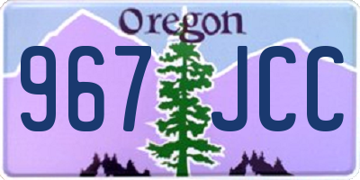 OR license plate 967JCC