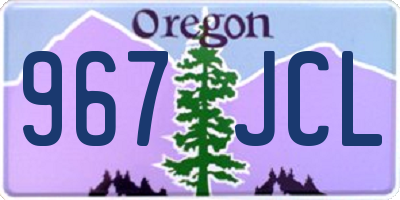 OR license plate 967JCL
