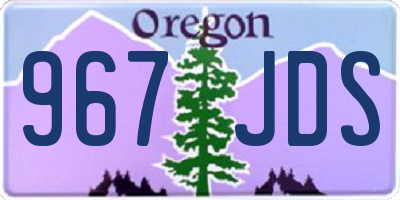 OR license plate 967JDS