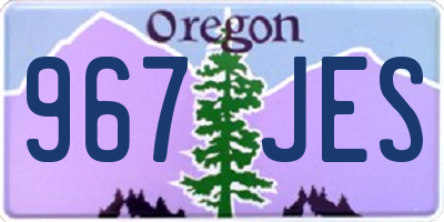 OR license plate 967JES