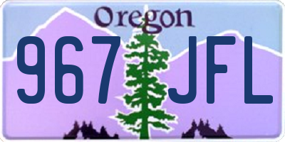 OR license plate 967JFL