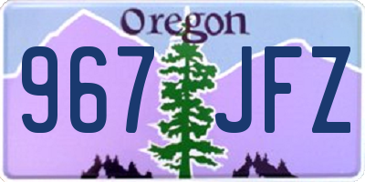 OR license plate 967JFZ