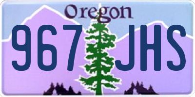 OR license plate 967JHS