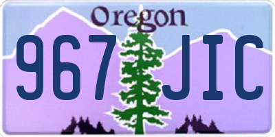 OR license plate 967JIC