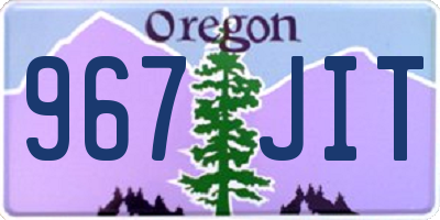 OR license plate 967JIT