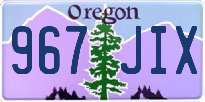 OR license plate 967JIX