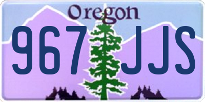 OR license plate 967JJS