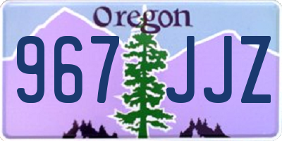 OR license plate 967JJZ