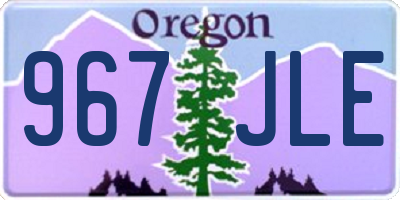 OR license plate 967JLE