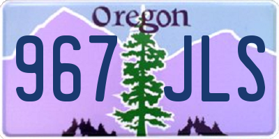 OR license plate 967JLS