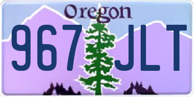 OR license plate 967JLT