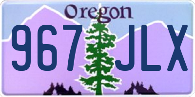 OR license plate 967JLX