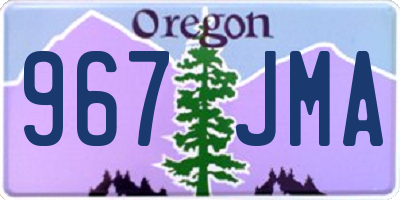 OR license plate 967JMA