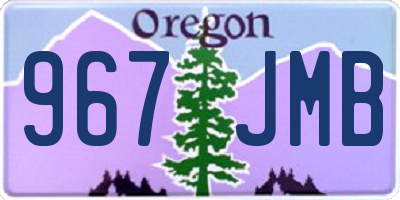 OR license plate 967JMB