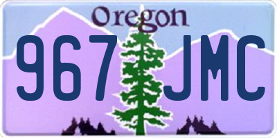 OR license plate 967JMC
