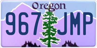 OR license plate 967JMP