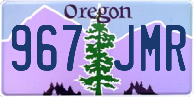 OR license plate 967JMR