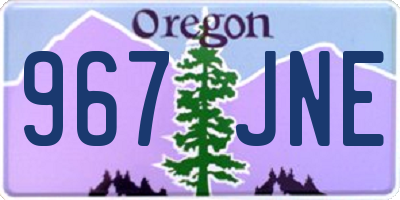 OR license plate 967JNE