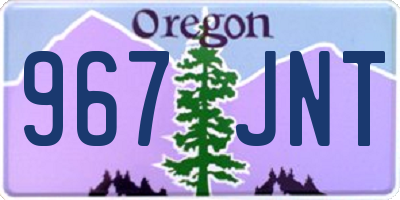 OR license plate 967JNT