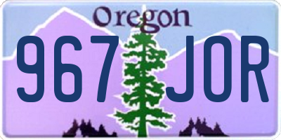 OR license plate 967JOR