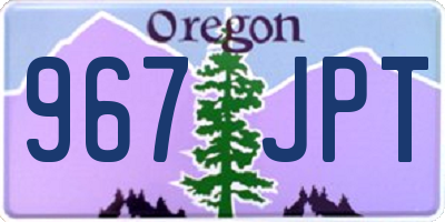 OR license plate 967JPT